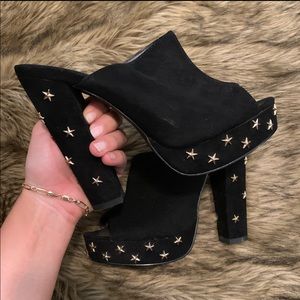 Misguided Star Studded Platforms
